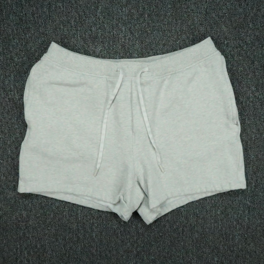 Lululemon Shorts Mens XL Gray Steady State Relaxed Fit Fleece Zip Pocket